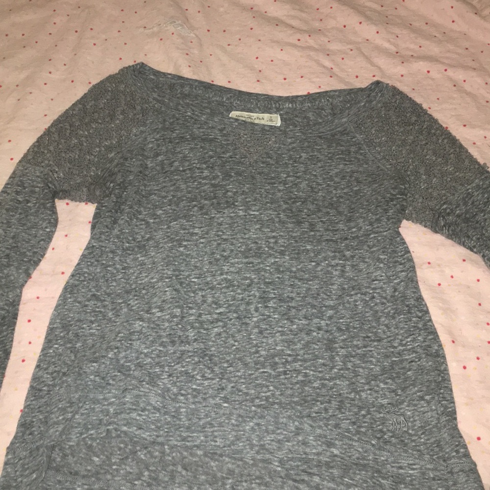 Lacy gray long sleeve